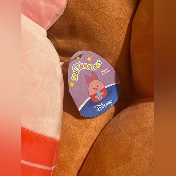 NWT Squishmallows 10” Disney Piglet Holding Spring Egg Plush pink and blue - Picture 3 of 3